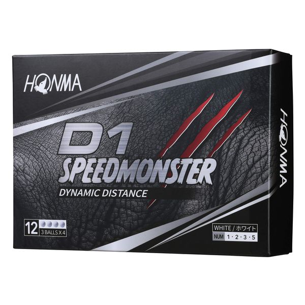 Honma BT2003 HONMA Golf Ball D1 SPEED MONSTER Speed Monster 1 Dozen 12 Balls