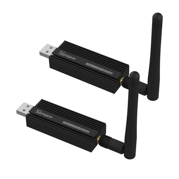 2 pack Sonoff Universal Zigbee 3.0 USB Dongle Plus Gateway with Antenna for Home Assistant, IoBroker, Zigbee2MQTT