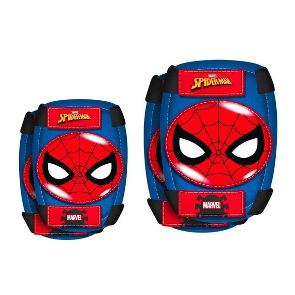 STAMP SM250094 – Elbow and Knee Pads – Spiderman, Blue & Red