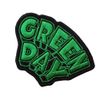 Green Day Dookie Woven Logo Iron On Patch (One Size) (Black/Green)