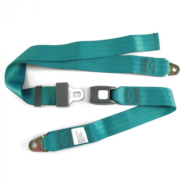 2pt Aqua Lap Seat Belt Standard Buckle - Each