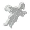 PME Embossed Father Christmas Cutter, White, Large Size
