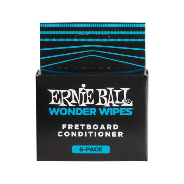 Ernie Ball P04276 Wonder Wipes Fretboard Conditioner 6 Pack