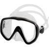 IST Oversized Vision Tempered Glass Diving mask - Metallic Black