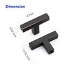 Ravinte 10 Pack Solid Single Hole Slim Square Bar Drawer Handles Cabinet Hardware - Oil-Rubbed Bronze Kitchen Pulls