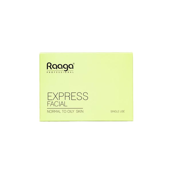 Raaga Professional Express Facial Kit, 1.23 Oz (35g) | for Normal to Oily Skin | Natural Skin Care Kit for Smooth, Soft, and Radiant Skin | for Her