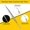 ZAMAHA UK Lash Lift Tool Professional Silver Stainless Steel - Eyelash Separator Tool kit with Lifting Comb – Lash Lift Tint Perming - Eyebrow Extensions Accessories