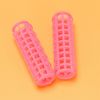 Bordhap 12 Pcs Pink Plastic DIY Hair Styling Roller Curlers Clips