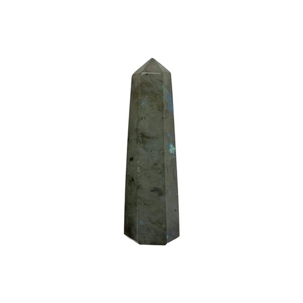 VIE Small Obelisk Tower, 7x2x1cm, Labradorite, Natural, One Size