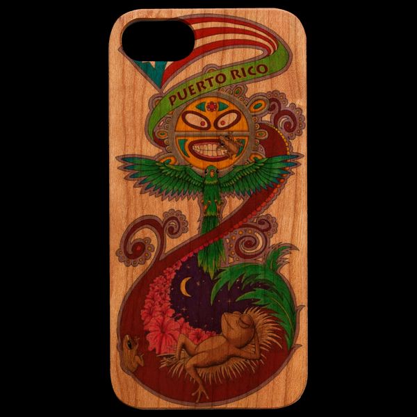 Puerto Rico Fauna - UV Color Printed - iPhone 5/5S/SE Universal / Cherry