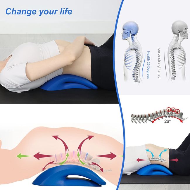 Back Arch Massager Stretcher for Lumbar Support Spine Pain Relief