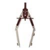 geotec Compass, 640 mm, 170 mm, Burgundy/Silver