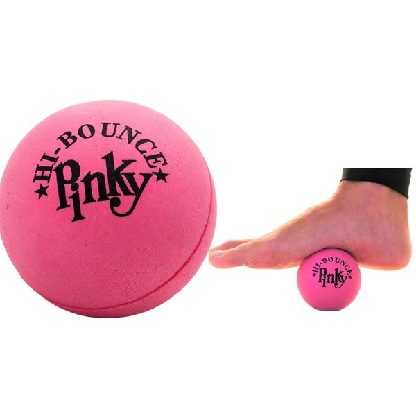 JA-RU Hi-Bounce Pinky Ball (1 Pack) Rubber-Handball Bouncy Balls for Kids and Adults. Small Pink Stress Bounce Ball. Indoor and Outdoor Sport Party Favors. Therapy. Plus 1 Small Ball. 976-1B