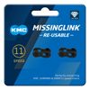 KMC CL555R 11SPEED Missing Link DLC Black 2 Pair 1 Set KMC-CL555RDLC2 Medium