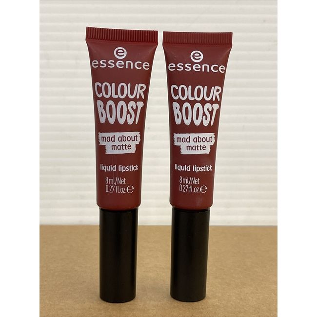 2 Pk-Essence Colour Boost Mad About Matte Liquid Lipstick #09 Magnetic Gloom