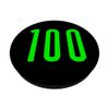 Number #100 Green Sport Number PopSockets Adhesive PopGrip