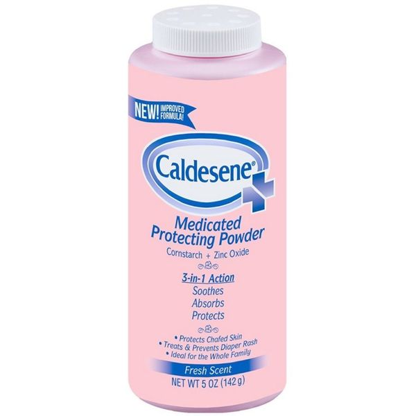 Caldesene Medicated Protecting Powder with Zinc Oxide & Cornstarch, 5 oz (Pack of 5)