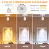 CLOUDY BAY LED Flush Mount Ceiling Spot Light,CRI90+ 9W 3000K 4000K 5000K Selectable Dimmable,Adjustable Tilt Angle Ceiling Track Light Head,White