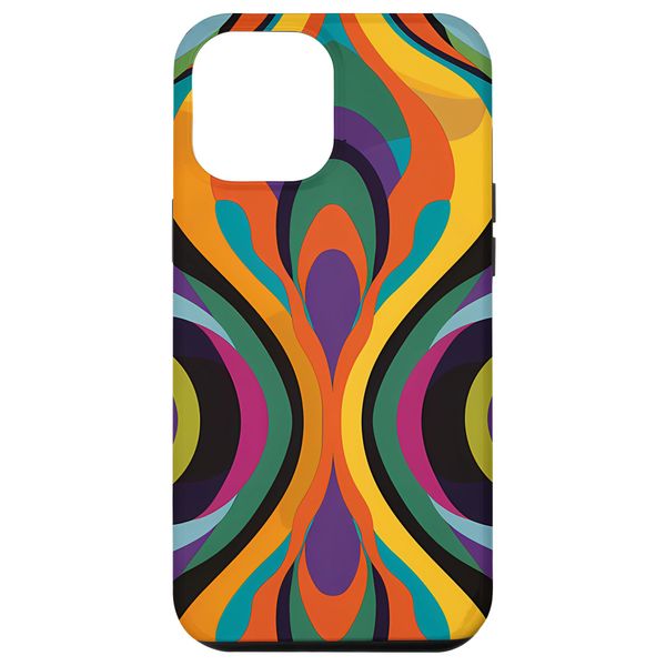 iPhone 13 Pro Max Groovy Modern Retro Design Case