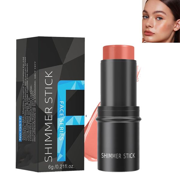 Contour Highlighter Blush Sticks, Highlight Stick,Highlighter Cream Blush Stick, Long Lasting Waterproof Light Multi Stick, Colour Corrector Concealer Stick for Eyes, Lips & Cheeks