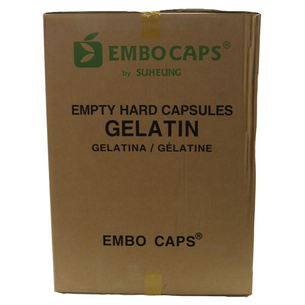 NEW 70,000 Embo Caps Gelatin EMPTY Hard Capsules Size 00 Clear KOSHER EXP 2025