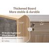 White Nightstand LED Light Bedside Table Cabinet 3 Drawer Bedroom High Gloss