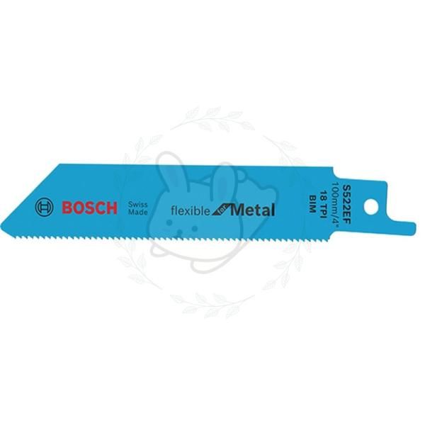 Bosch S522EF steel cut saw blade 100MM 5P for quick cutting of thin sheet metal and stainless steel