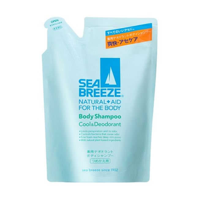 Sea Breeze Body Shampoo Cool &amp; Deodorant Refill [400ml] (FT Shiseido)