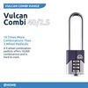 Henry Squire Vulcan 4 Wheel Long Shackle Combination Padlock, 40 mm (Length)