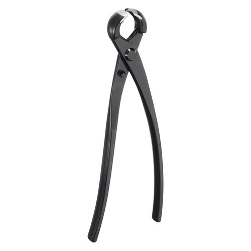 HARFINGTON Bonsai Knob Cutter 8.5 Inch 215mm Bonsai Tool Branch Cutter Gardening Shears Scissors Concave Pruner for Branch Cutting, Black
