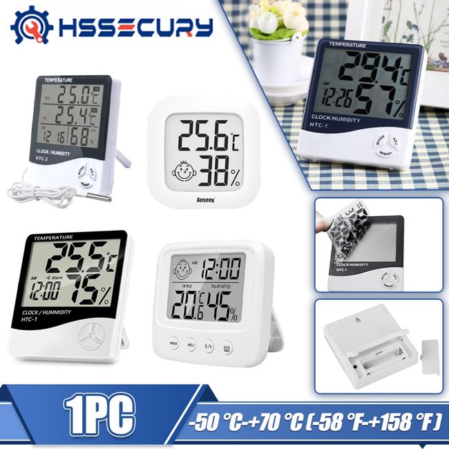 1pc Weather Stations Wireless Indoor Outdoor Thermometer Multiple