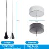 CubeTECH Bathroom Light Pull Cord and Fitting Kit - Black Bathroom Light Switch with Ceiling Pendant Cord, Accessory