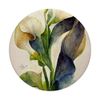 Calla Lily Floral Pattern Watercolour PopSockets with Interchangeable PopGrip