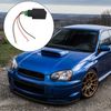 Micro Traders 4 Poles Car Fog Lights Push Button Switch 12V Compatible with Subaru with LED Indicator (Yellow Light)