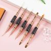 Black Nail Art Brush Set 10 Heads Professional Multi Functional Design Durable