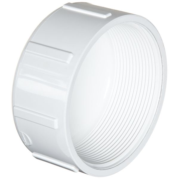 Spears 448 Series PVC Pipe Fitting, Cap, Schedule 40, 3" NPT Female