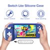 MoKo Case Compatible with Switch Lite, Silicone Protective Rubber Cover, Shock-Absorption Anti-Scratch Non-Slip Case Compatible with Switch Lite Console - Blue