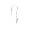 Esse Marcasite Sterling Silver Heart and Wings Fishhook Drop Earrings