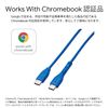 Elecom MPA-CCPSE10BU USB Type-C to USB Type-C Cable, USB Power Delivery Compatible, Easy Grip, 3.9 ft (1.0 m), Blue