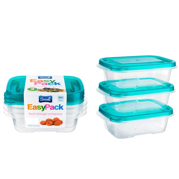 Pack of 12 – Premium Airtight Food Storage Containers with Lids – Reusable Leakproof Microwave Freezer Dishwasher Safe - Meal Prep Lunch Boxes with Lids (270ml Each | 12 Pcs Set)