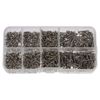 Fudeshe Self-Tapping Screws 800pcs Silver Assortment Kit Stainless Steel Phillips Drive Screws Self Drilling M2 Knobs Screws Pull Handles