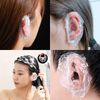 LEISURE CLUB Ear Caps, 100 Pack, Disposable Ear Cap, Ear Cover, Hair Dye, Gray Hair Dye, Perm, Cap, Ear Protection, One Size Fits Most, Unisex, Clear