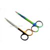 GERMAN RAINBOW IRIS SCISSORS 4.5" STRAIGHT+HIGH GRADE IRIS SCISSORS 4.5" CURVED