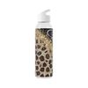 Personalised Glitter Leopard Print Water Bottle, 500 ml