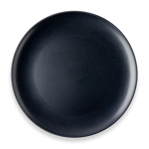 Tarhong TMXDN1108MBL Coupe Dinner Plate, 10.6 inches (27 cm), Black, Dishware, Crack-resistant Plastic, Microwave Safe, Dishwasher Safe, One Plate, Stylish, Cute, Lightweight, Outdoor, Camping,