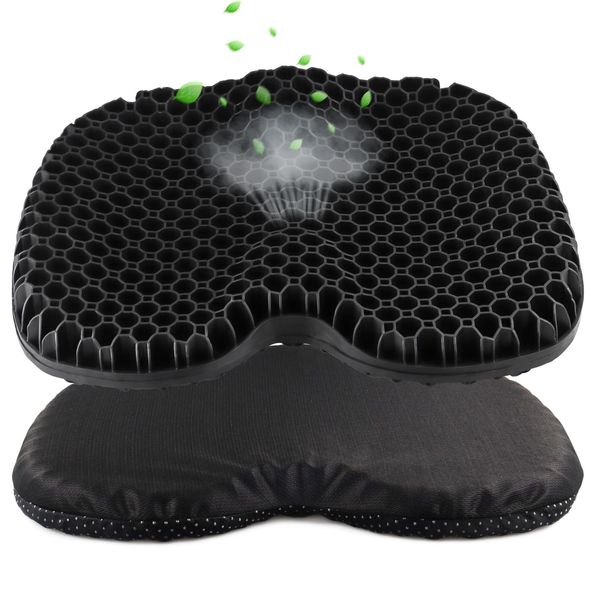 Anti Slip Kayak Seat Cushion,Thick Waterproof Seat Cushion Kayak Gel Seat Pad With Non-Slip Cover For Sit In Kayak Inflatable Kayak Canoe & Boat Kayak Accessories For Fishing Water Sports Outdoors