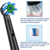 Replacement Toothbrush Heads Fits Oral B Braun for Precision/Sensitive/Floss/Cross Clean Replacement Brush Heads Pack of 16 Black Standard Clean Heads Refill for 7000/Pro1000/9600/5000