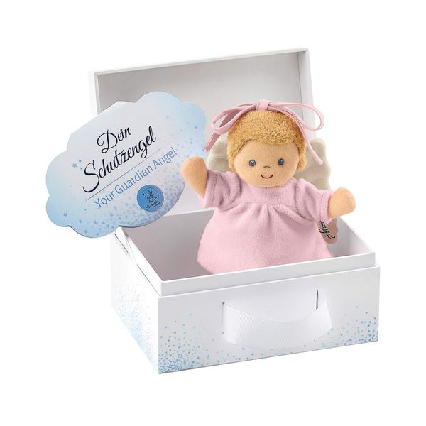 Sterntaler Mini-Spieluhr Schutzengel, Integriertes Spielwerk, Größe: 17 cm, Rosa