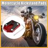 Partuto 1 Set Motorcycle Kickstand Side Stand Pad Red for Honda Monkey 125 Replacement