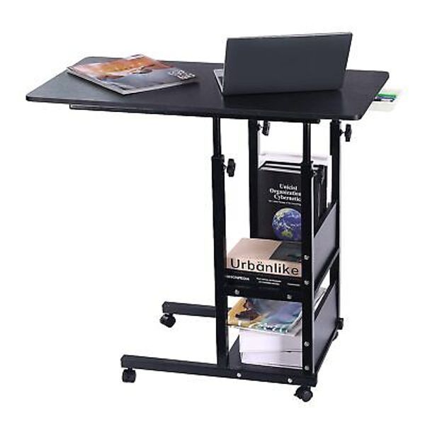 Home Office Desk with Drawer Standing Desk Adjustable Height, Moveable Comput...